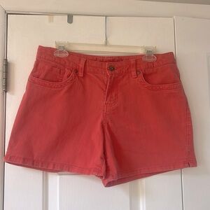 Salmon colored Sonoma denim shorts, size 8